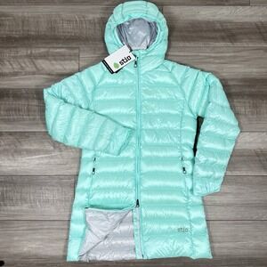 Stio Women's Hometown‎ Down Parka SMALL 800 Fill Hooded Puffer Jacket NEW $379